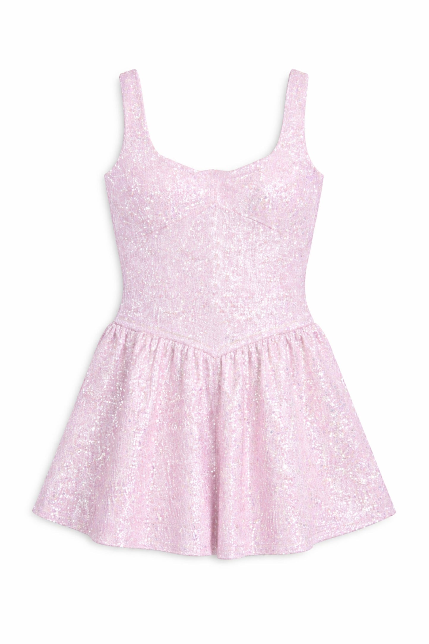 TWEEN ZENA PEAKED WAIST SEQUIN DRESS