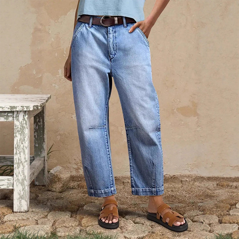 üéÅ2026 New Arrivals 48% OFFüí•Women's High Waisted Cropped Barrel Jeans