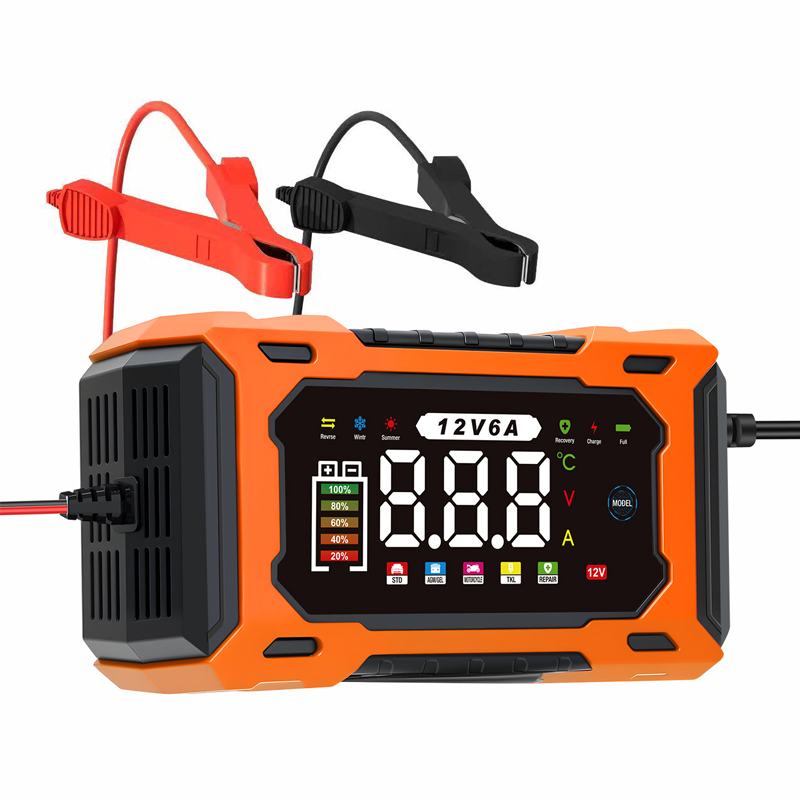üîã 12V 6A Smart Car Battery Charger ‚Äì Pulse Repair Technology, Auto Maintain & Desulfation üöó‚ö°