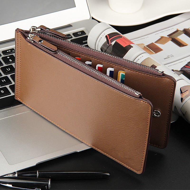 üëù LIMITED-TIME 40% OFF! üí• Slim Long Wallet for Men ‚Äì Thin Profile, RFID Optional, Premium Leather ‚ú®