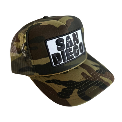 San Diego Palm Patch Trucker Hat