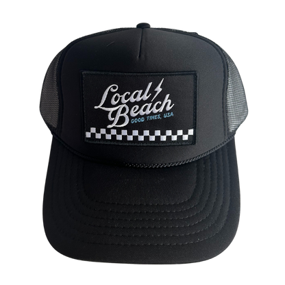 Local Beach Check Trucker Hat