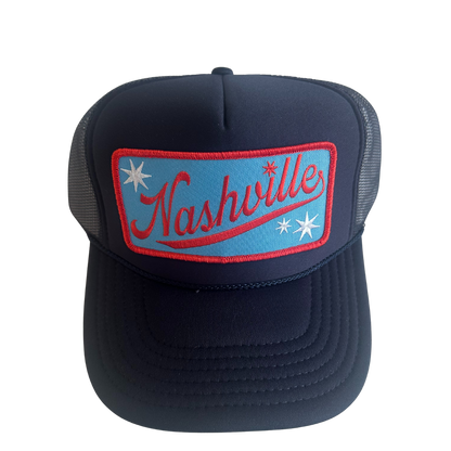 Nashville Script Patch Trucker Hat