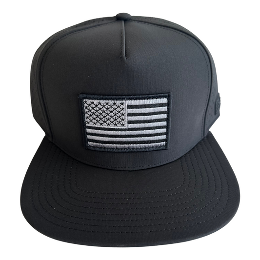 American Flag Mesh Tech Trucker