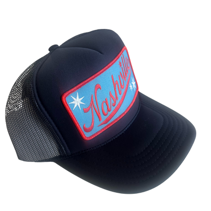 Nashville Script Patch Trucker Hat