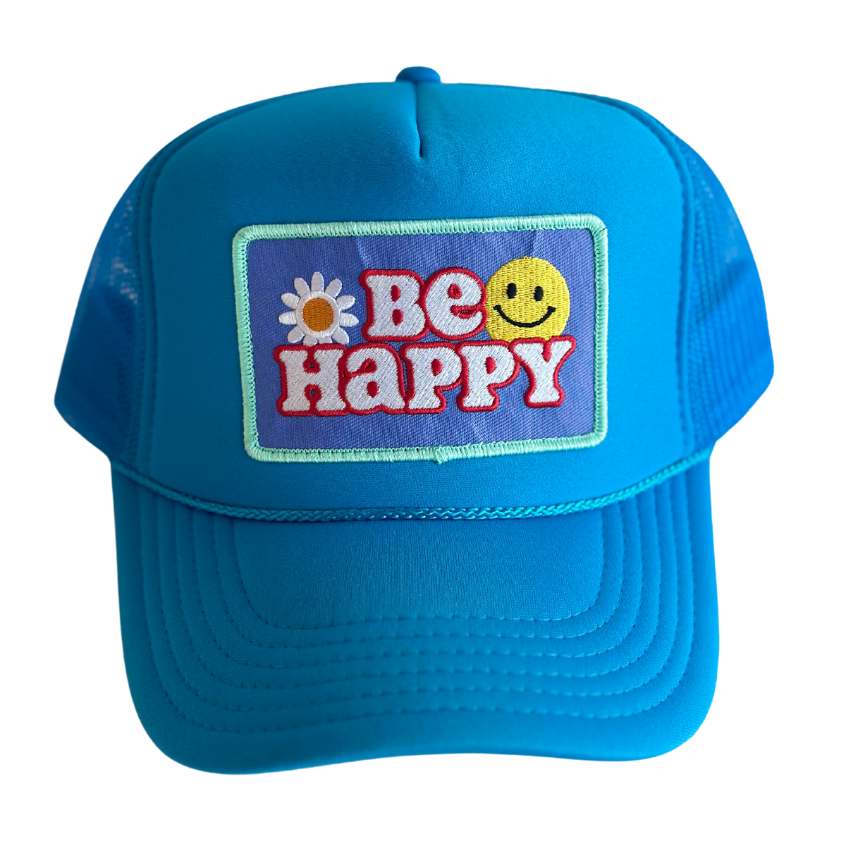 Be Happy Patch Trucker Hat