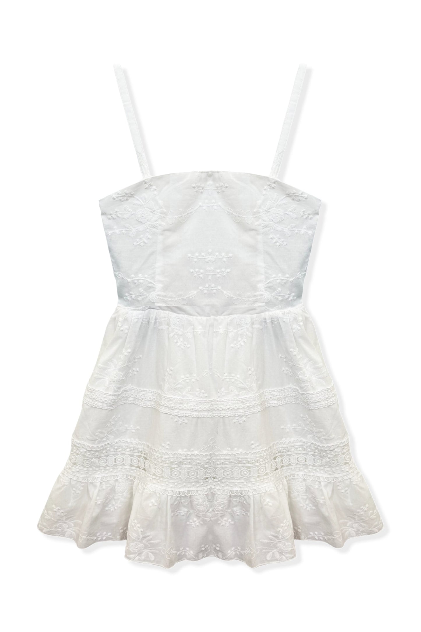 JUNIOR BRIDGET LACE INSERT DRESS