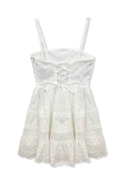 TWEEN BRIDGET LACE INSERT DRESS - FINAL SALE