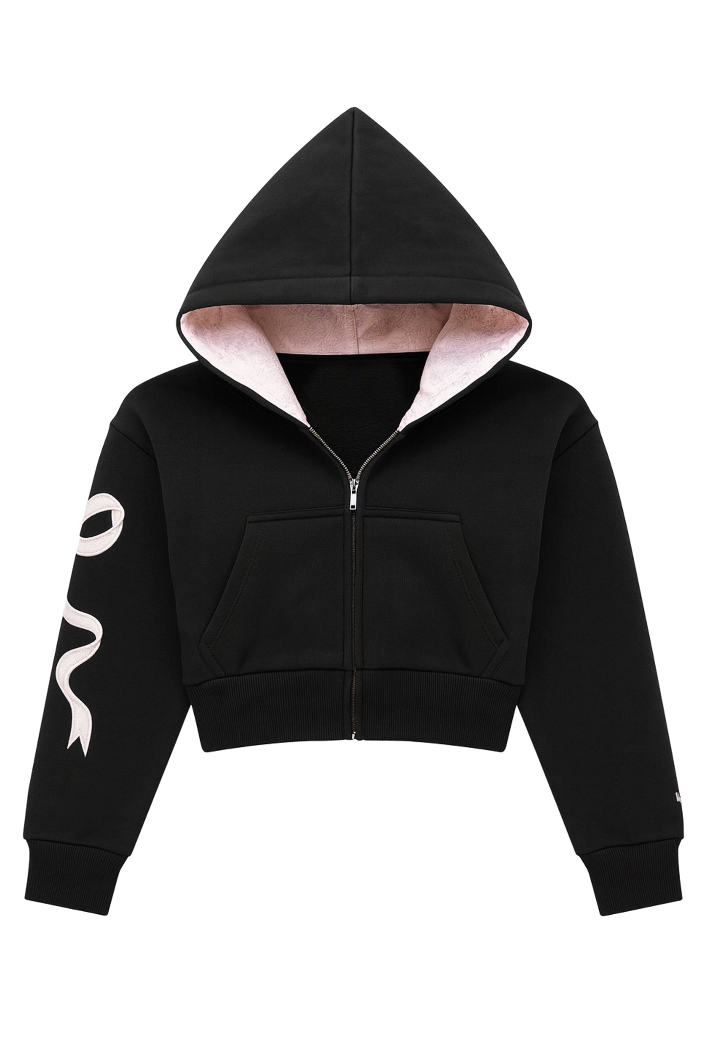TWEEN DYLAN BOW APPLIQUE ZIP HOODIE