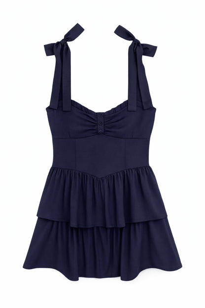 JUNIOR MASON SOLID DRESS