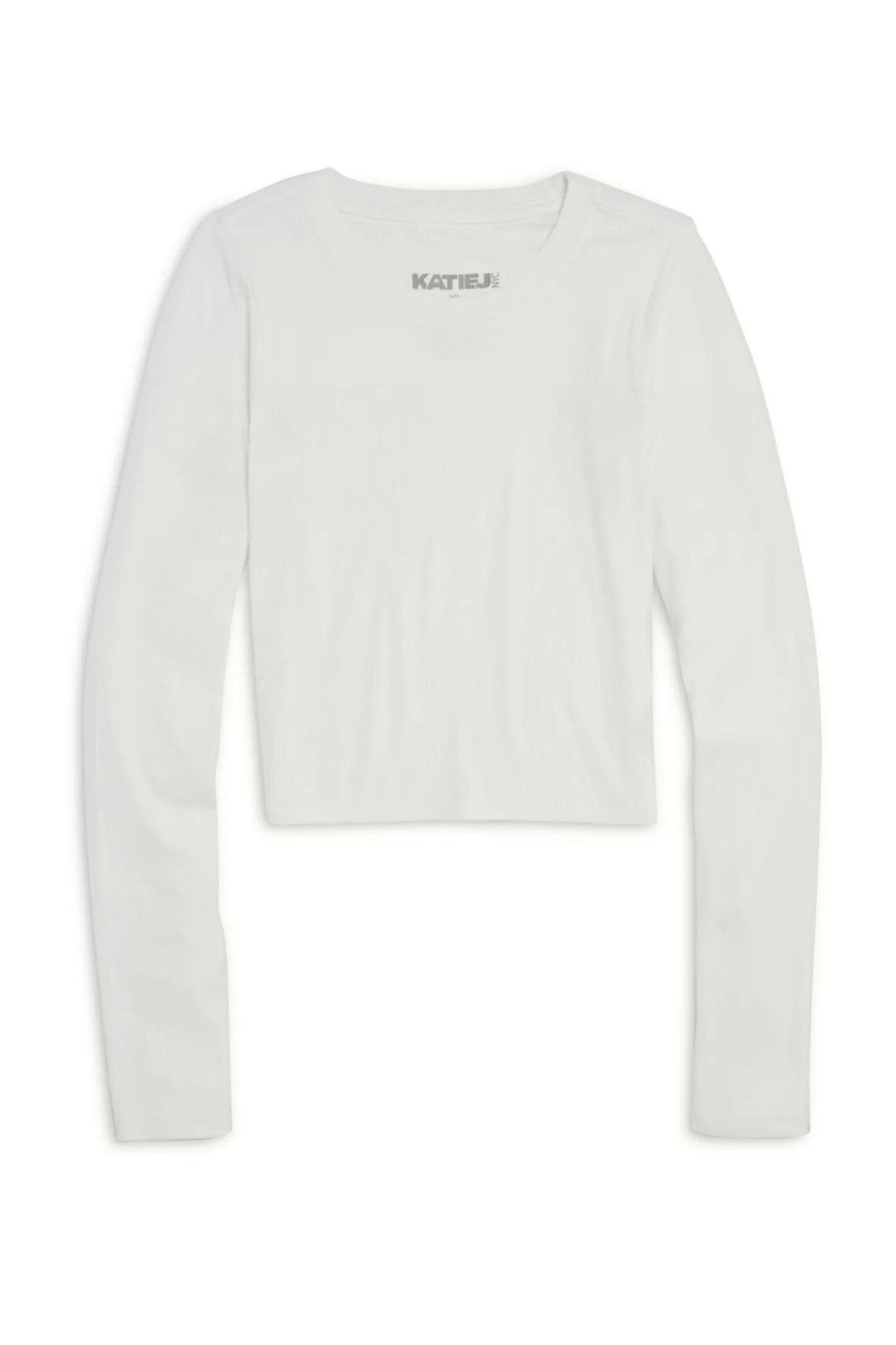 TWEEN LIVI SOLID RIBBED LONG SLEEVE TEE