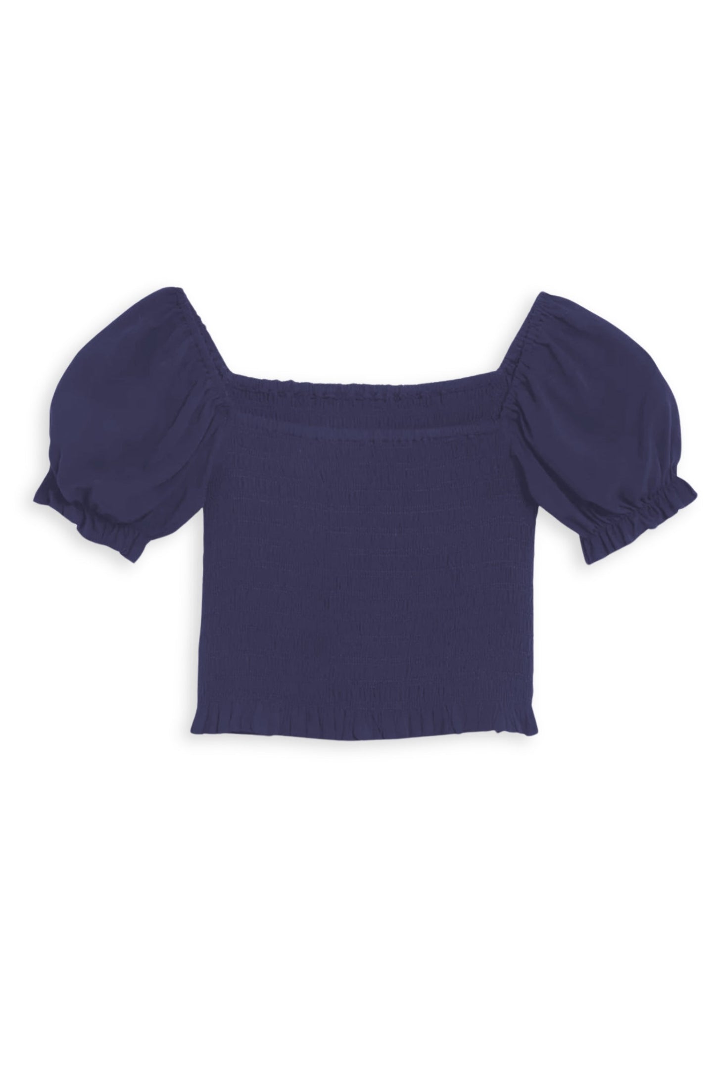 TWEEN MARLEE SOLID PUFF SLEEVE TOP