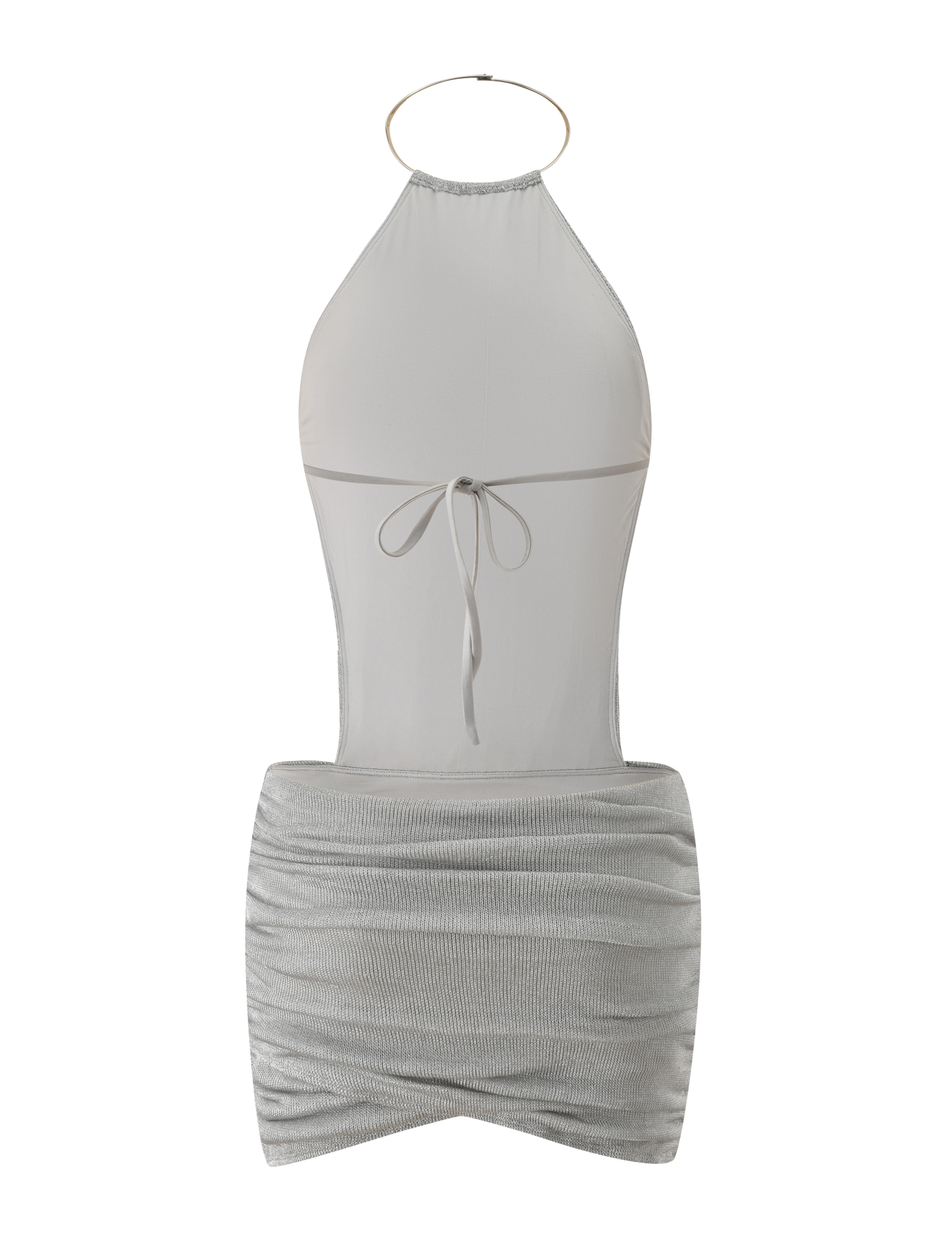 EVANNA MINI DRESS - SILVER