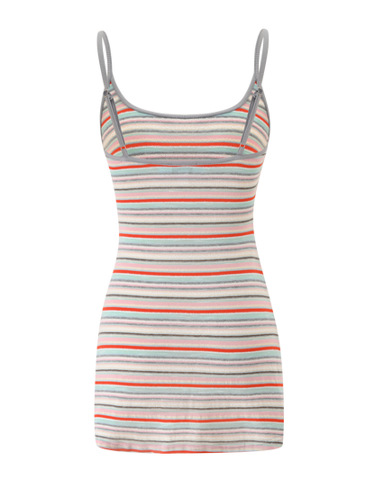 CELESTE MINI DRESS - MINTY STRIPE