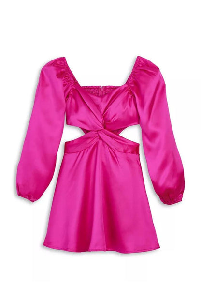 JUNIOR ARI SATIN DRESS - FINAL SALE