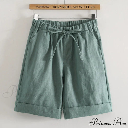 Fashion Elastic Waist Loose Shorts