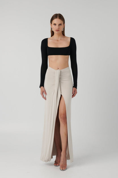 Gillian Maxi Skirt - Oyster