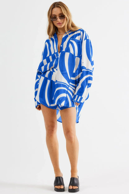 Heather Short - Blue Pattern