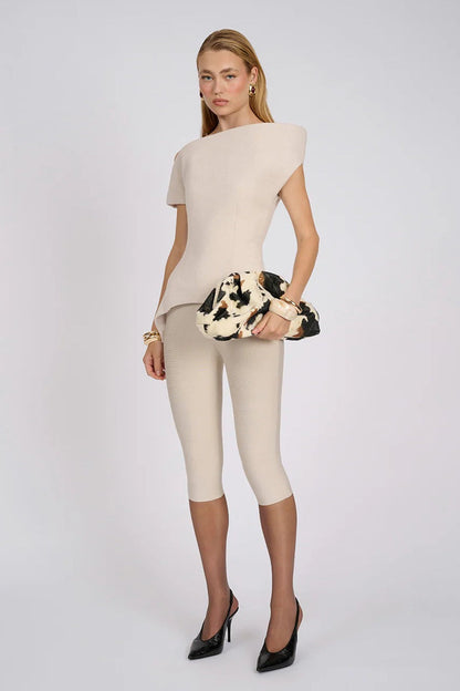 Aire Capri Pants - Stone