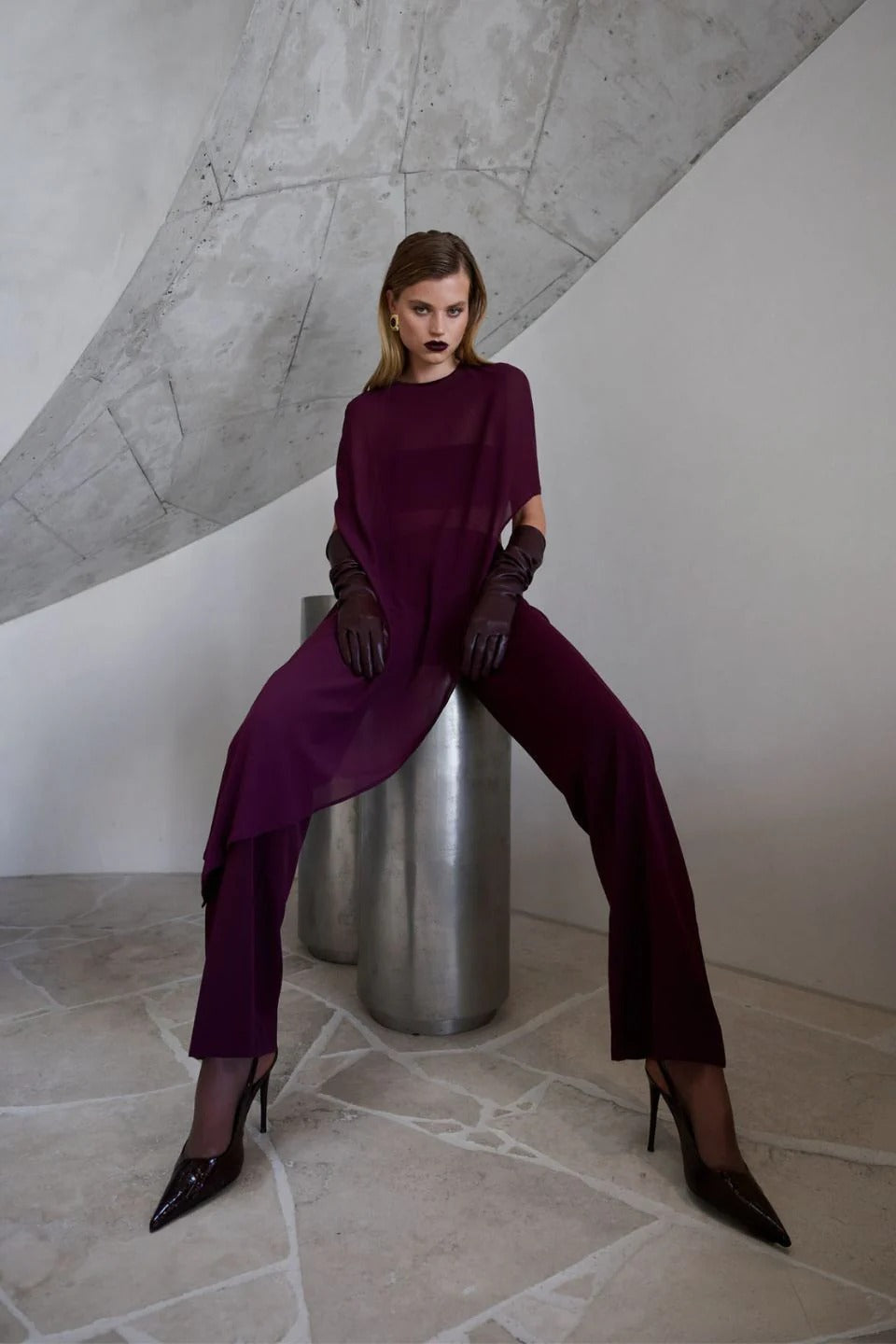 Liora Pants - Deep Plum