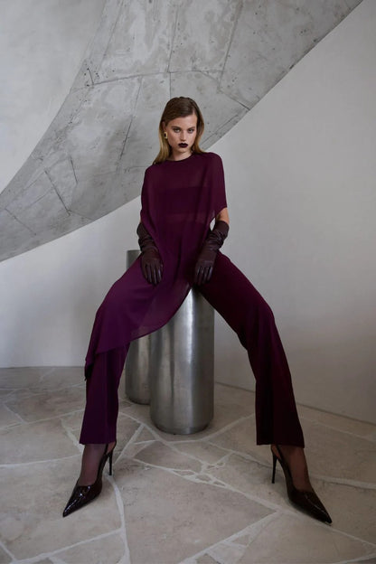 Liora Pants - Deep Plum