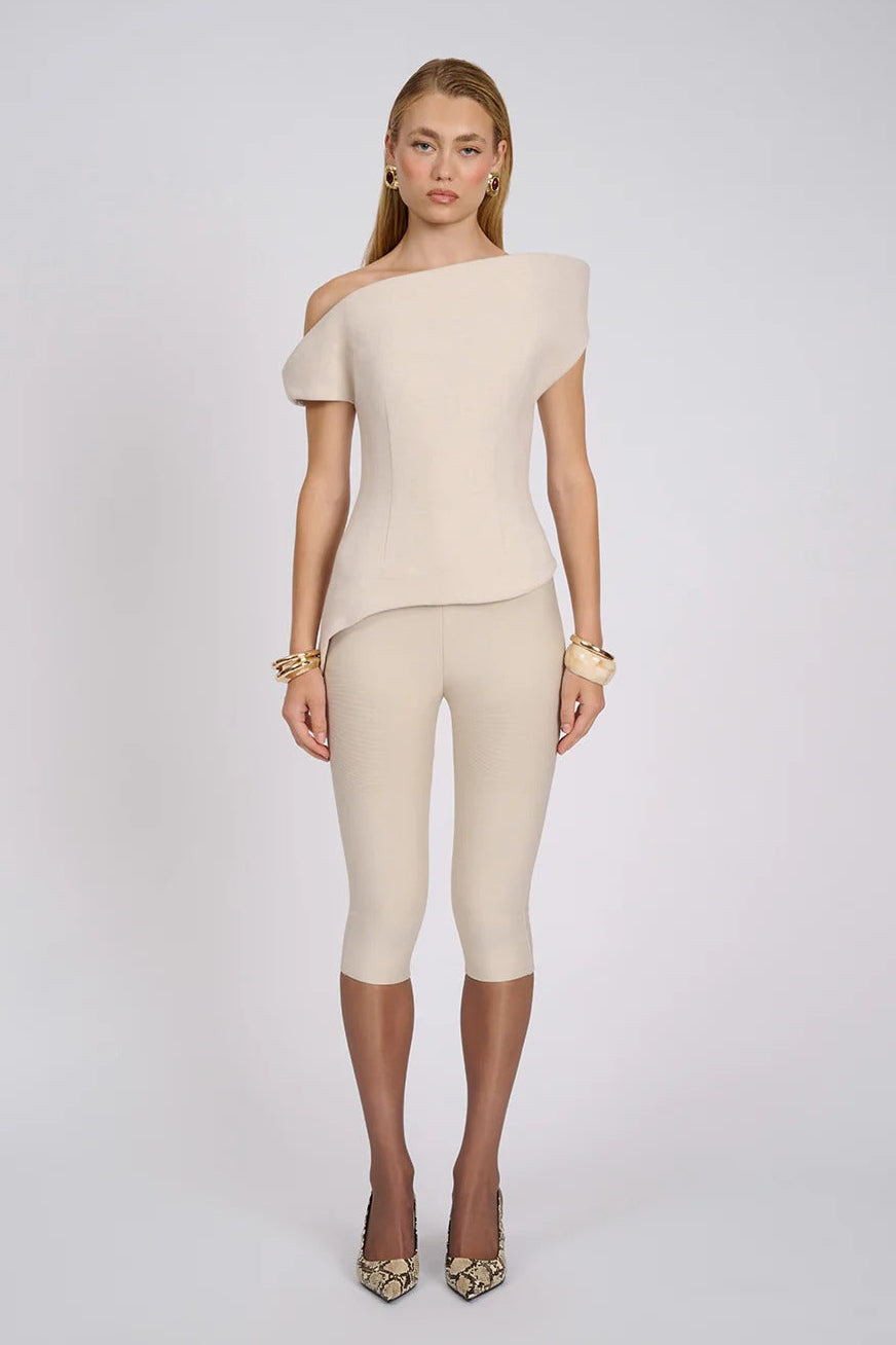 Aire Capri Pants - Stone