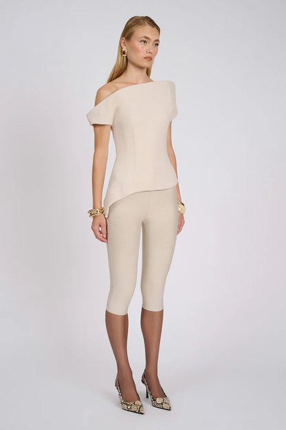 Aire Capri Pants - Stone