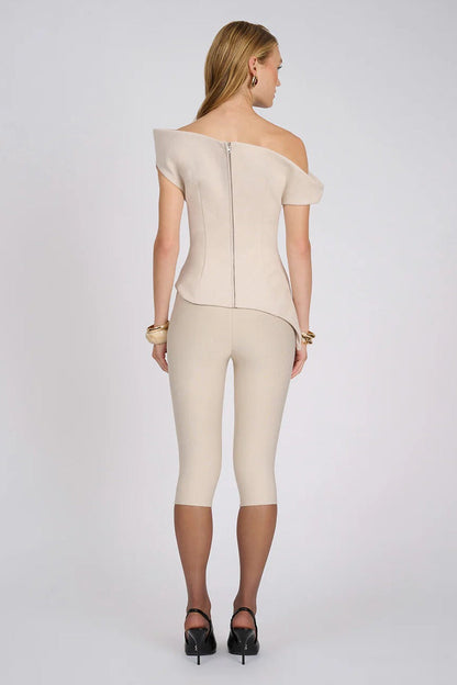 Aire Capri Pants - Stone