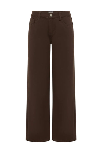 Zavi Straight Leg Jeans - Chocolate