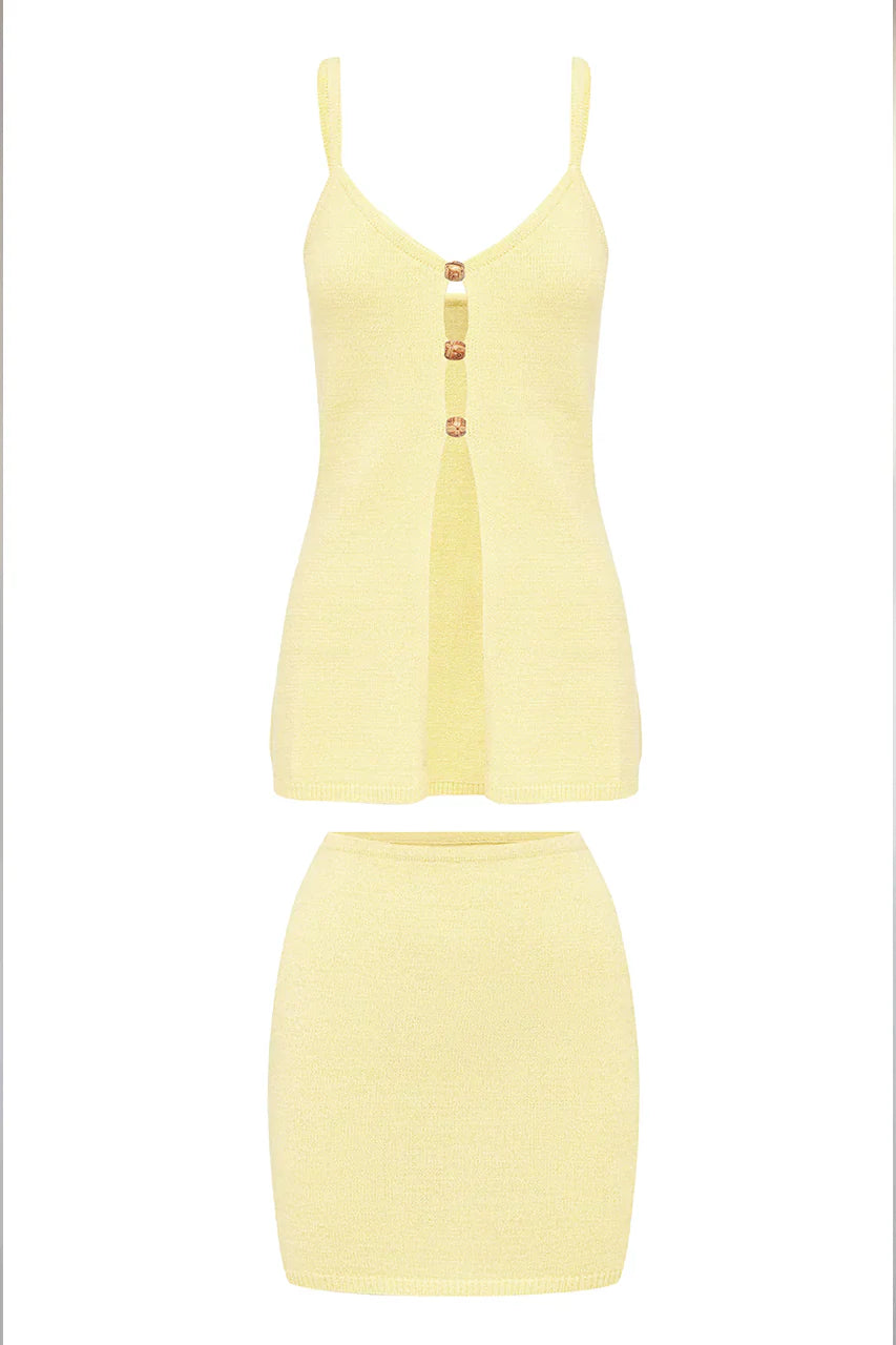 Norma Low Rise Skirt - Butter