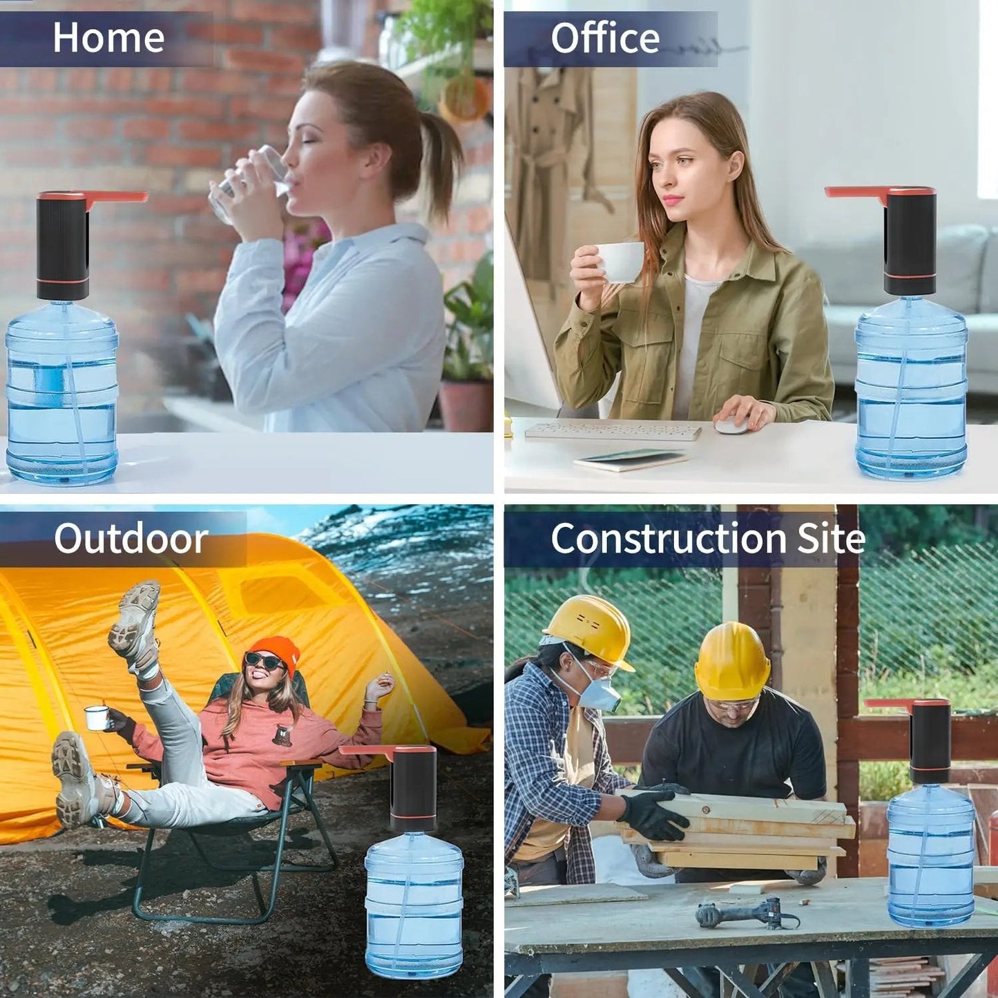 üè† Automatic dispenser pump ‚Äì multifunctional, silent & perfect for home, office, summer cottage & camping, fits most standard bottles üåø