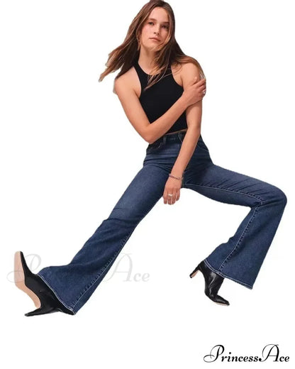 Stretch High Waist Slimming Skinny Flare Women's Casual Fashion Slim fit Small Summer New Jean