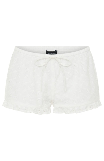 Slow Touch Relaxed Shorts White